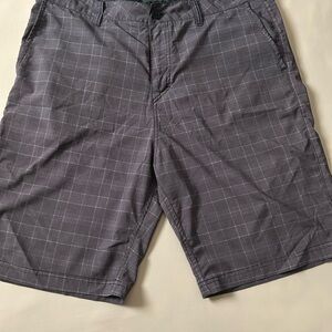 Quicksilver Gray Checkered Men's Shorts